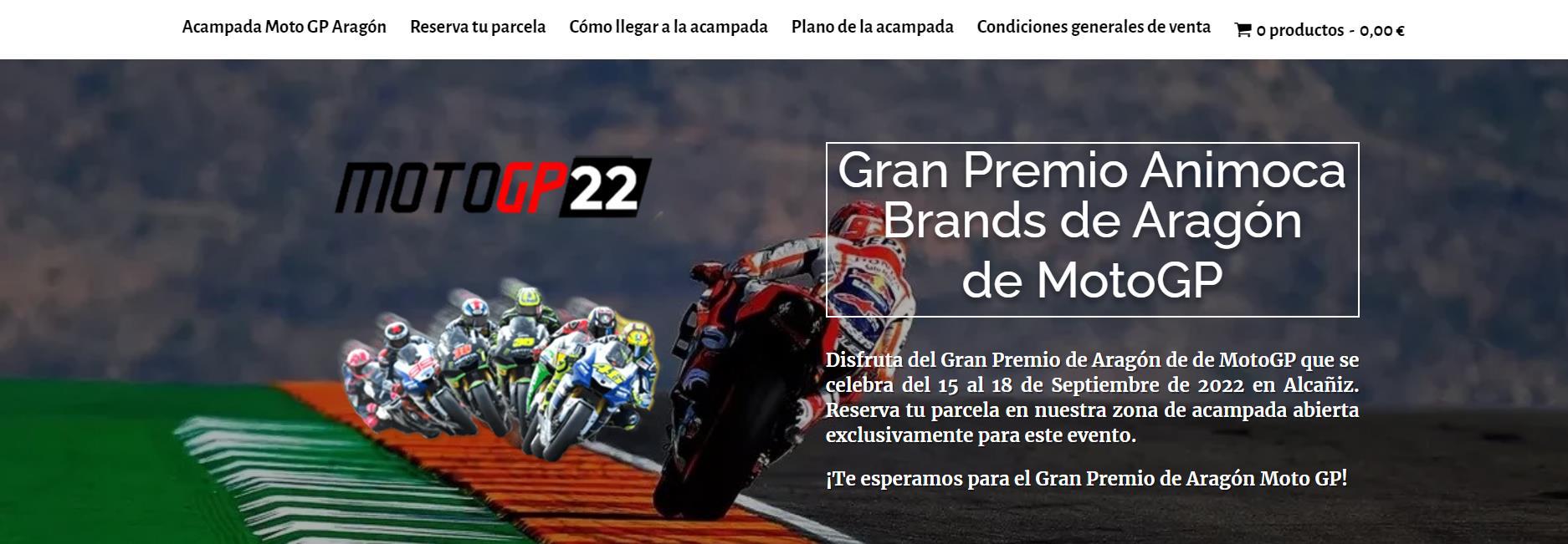 Zona de acampada MotoGP Aragón