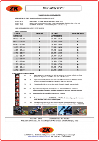 Tandas de motos por MotoZK MotorLand Aragón Circuito Alcañiz