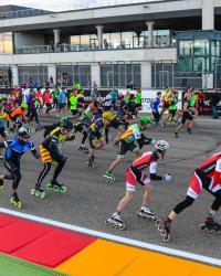 La Invernal de MotorLand Aragón 2019 ciclismo running patinaje handbike BTT